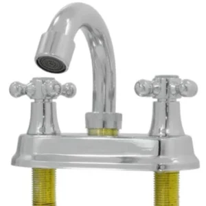 MEZCLADORA PARA LAVABO FIDIC 4"