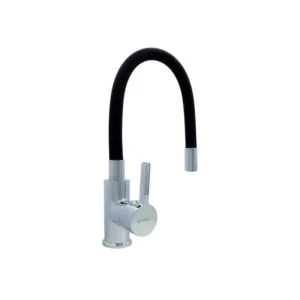 MONOMANDO FREGADERO 8" FLEXIBLE  NEGRO