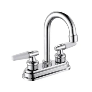 MEZCLADORA DE LAVABO 4" SATINADA