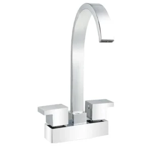 MEZCLADORA PARA LAVABO 4" SATINADA
