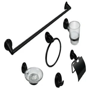 ACCESORIOS PARA BAÑO NEGRO