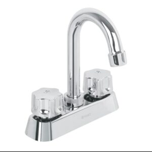 MEZCLADORA PARA LAVABO 4" SATIN 1/4" VTA